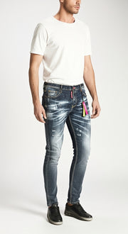 BARMORE Herren Slim-Fit Jeans mit Used-Waschung – Modell 06-015-1