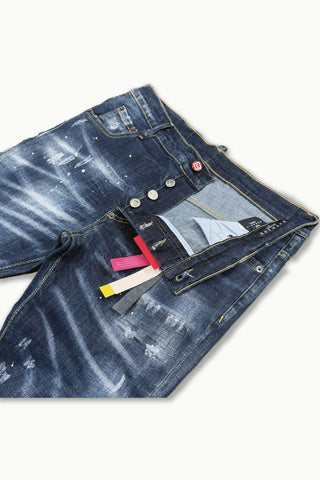 BARMORE Herren Slim-Fit Jeans mit Used-Waschung – Modell 06-015-1