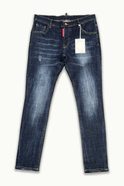 Barmore Herren Jeans – Dunkelblaue Slim Fit Jeans mit Waschung