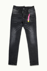 BARMORE Herren Jeans in Verwaschenem Schwarz – Slim Fit – 06-020-1