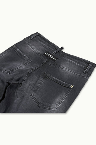 BARMORE Herren Jeans in Verwaschenem Schwarz – Slim Fit – 06-020-1