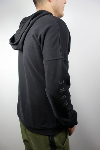 BARMORE Kapuzen-Sweatshirt – Schwarzer Hoodie mit Logo & Ärmelprint