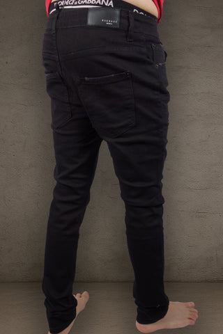 Barmore Herren Jeans – Klassische schwarze Slim Fit Jeans